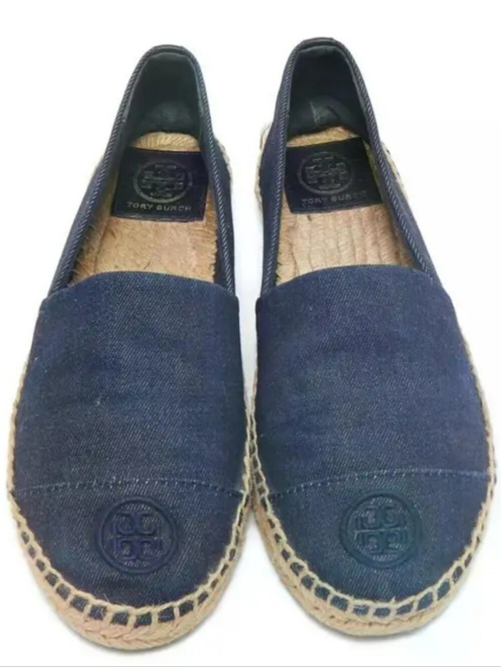 Tory Burch Denim Espadrille Flats. Size 5.5 - Picture 2 of 12